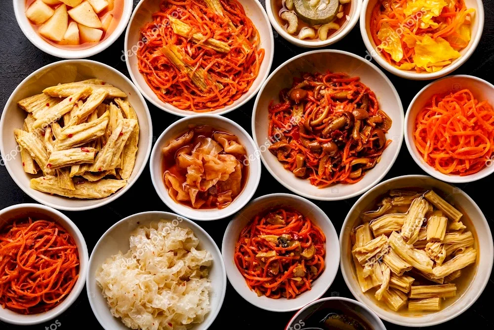 Korean salads