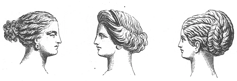 Corimbos hairstyle ancient Greece
