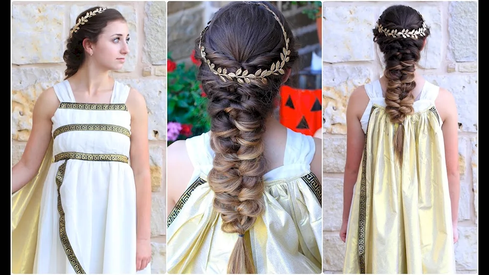 Lampadion Greek hairstyle Ancient Greece hairstyle
