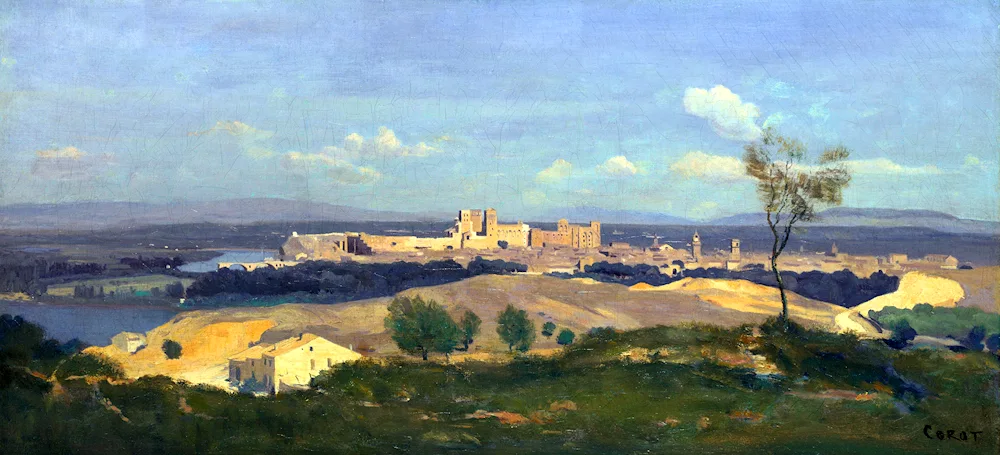 Corot Jean Baptiste Camille- Avignon view from the West