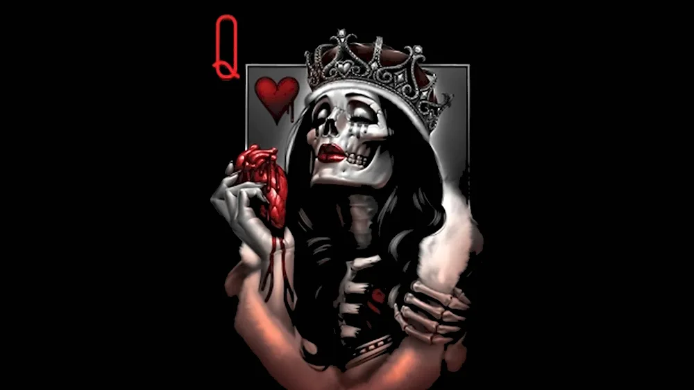 King of Hearts Lady of Hearts tattoo