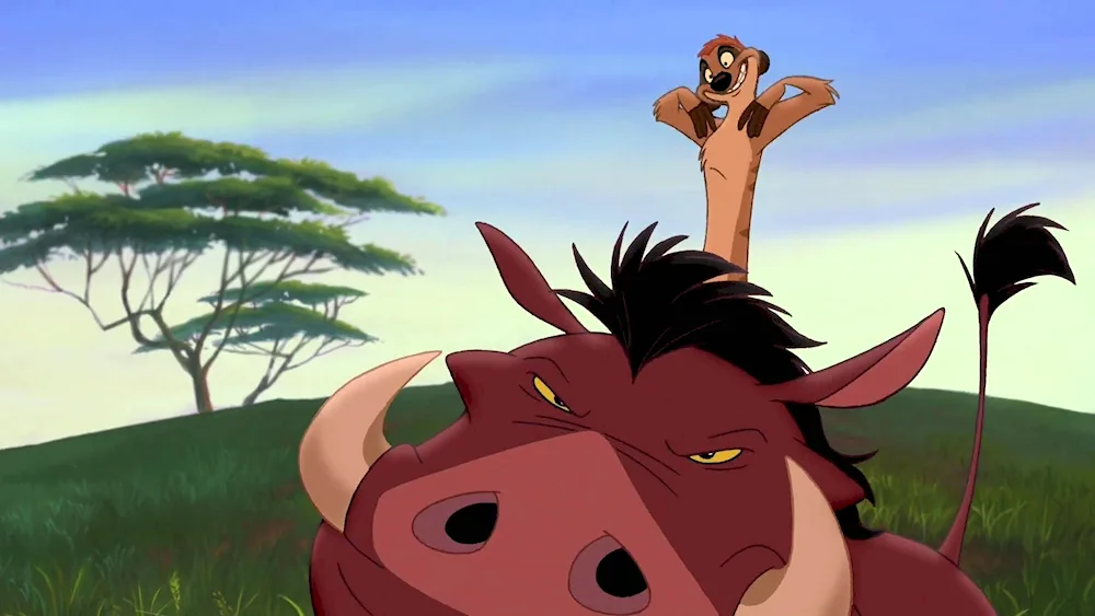 Lion King Timon and Pumbaa