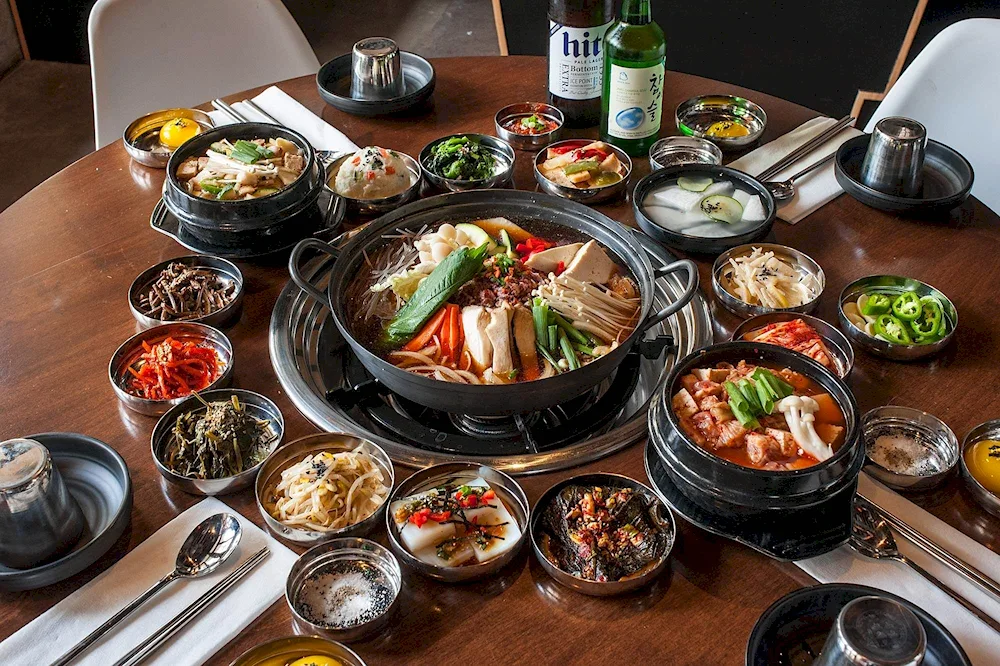 South Korean panchan cuisine