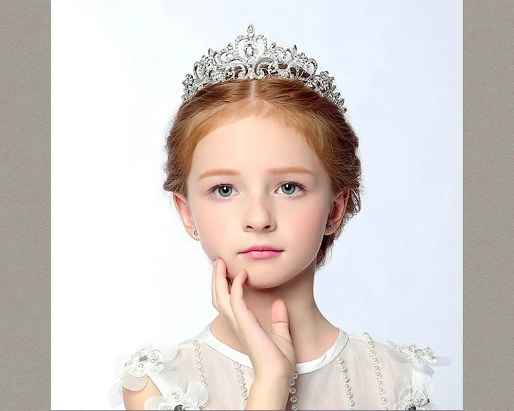 Corona tiara tiara tiara children's hairstyles for girls