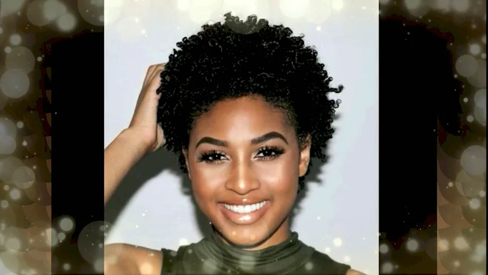 Short Afro hair cut