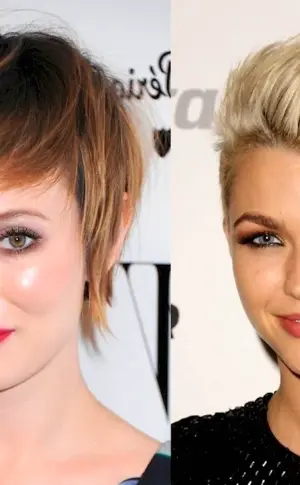 Pixie short haircut for an oval face