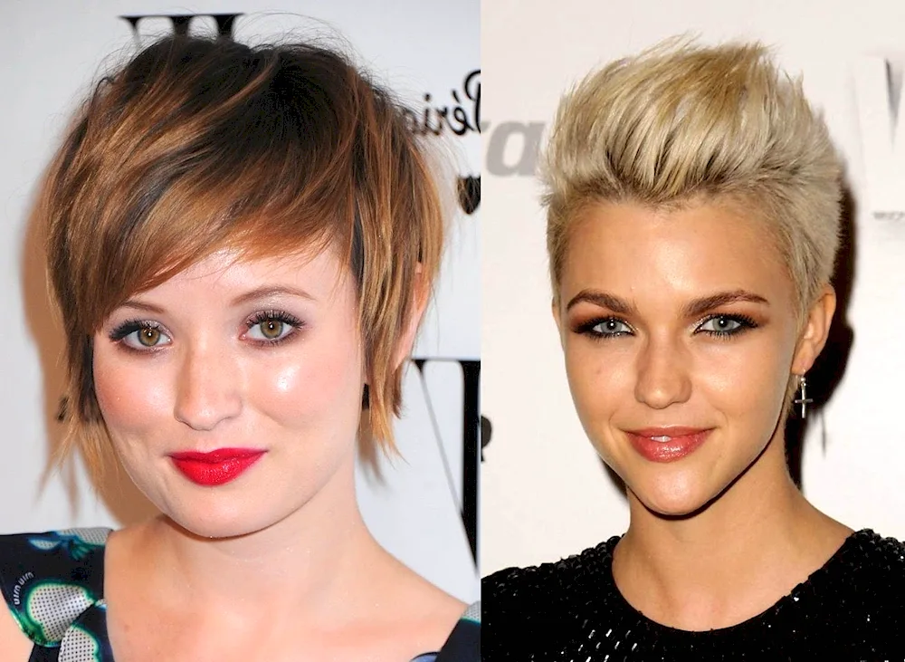 Short haircuts for triangle face Pixie haircut for oval face