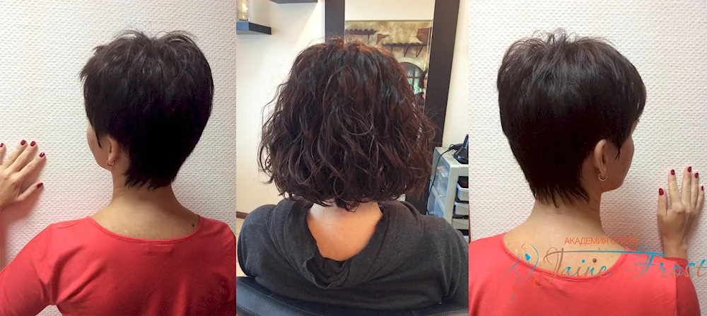 Short back cut women's haircut