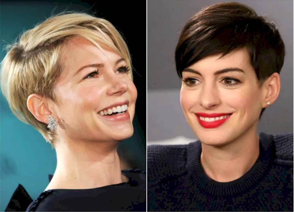 Short haircuts for triangular face