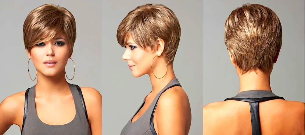 Short haircuts for women front and back