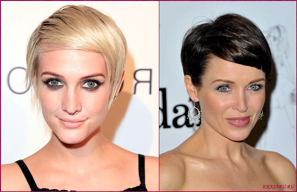 Short haircuts for skinny face