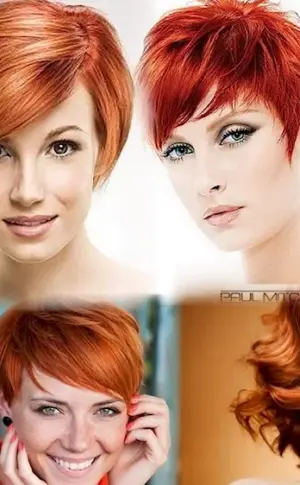 Red hair short haircuts