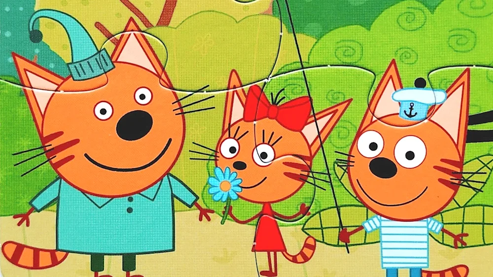 Corzhik Karamelka and Compote 3 cats