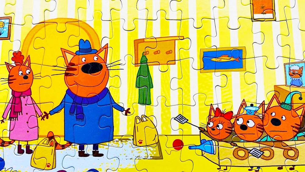 Multik three cats Karamelka