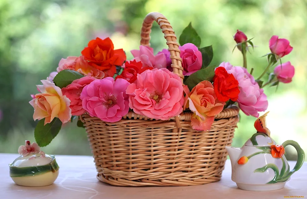 Basket of flowers