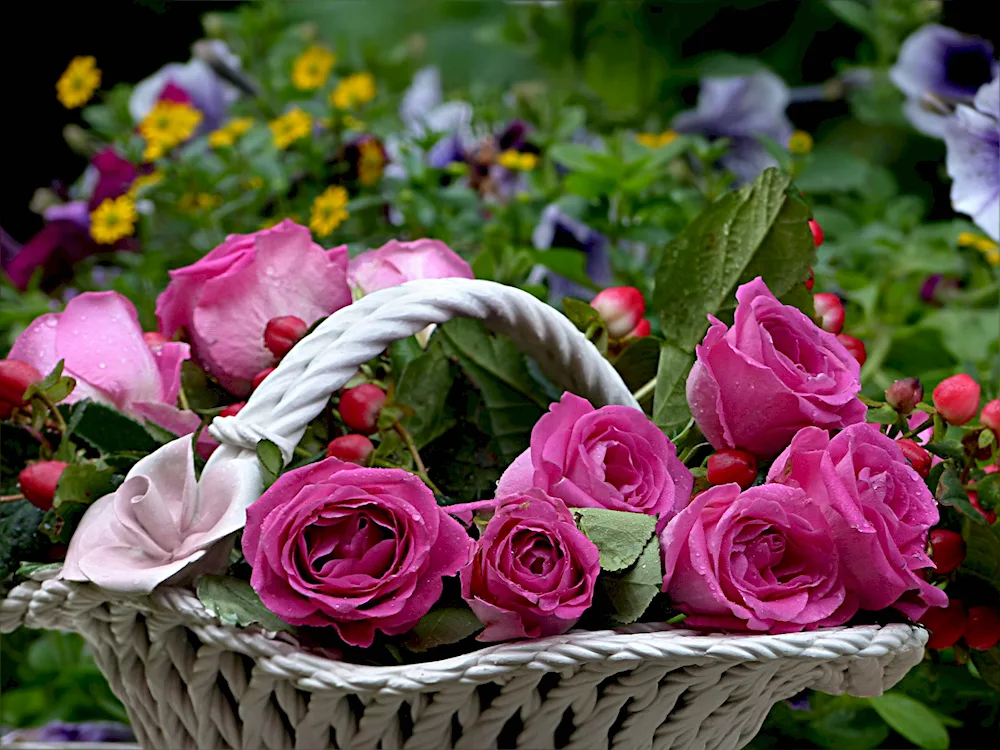 Basket of flowers