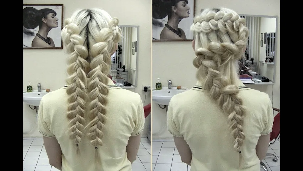 How braids were worn in 1920