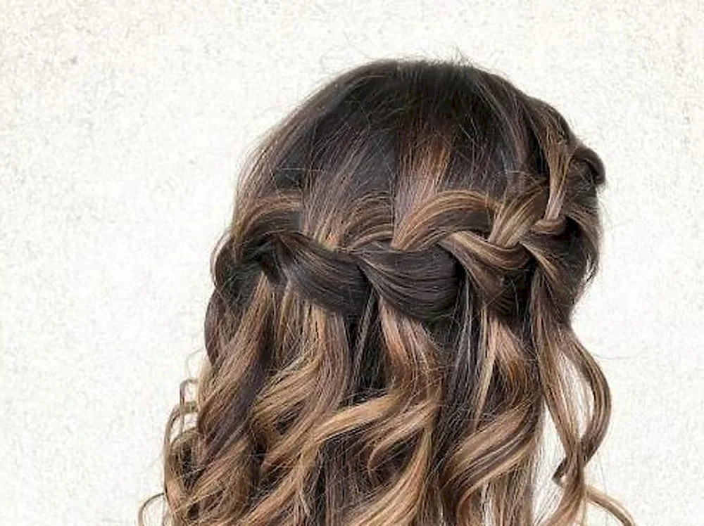 Braided hairstyles with loose hair