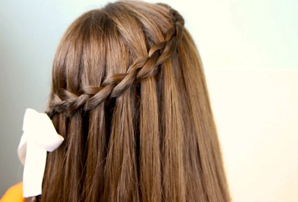 French waterfall braiding