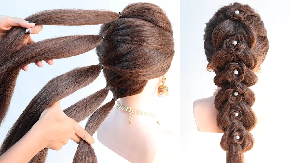 Beautiful hairstyles with hairpins