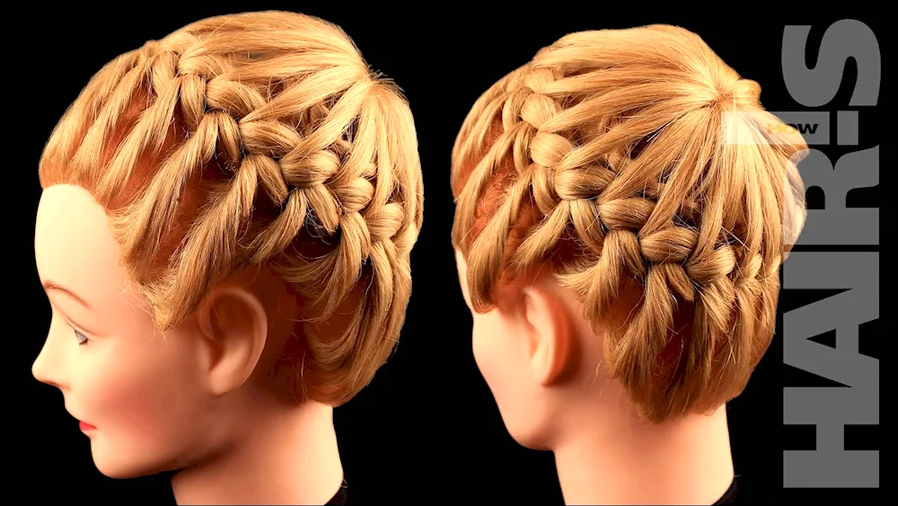 Basket braid hairstyles for girls