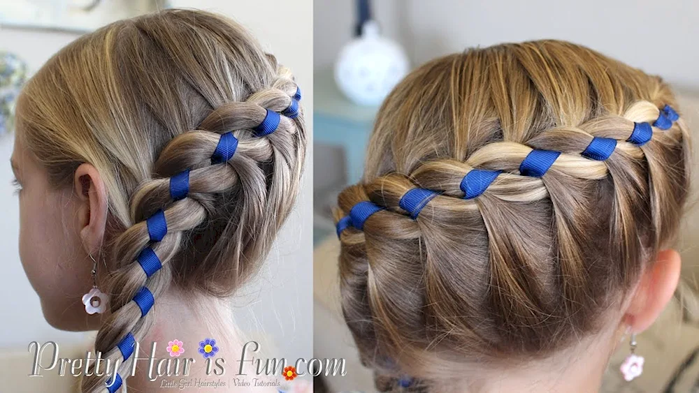 Braid with ribbon