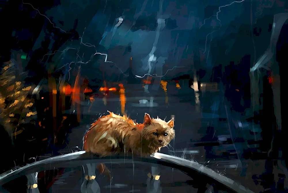 Sad kitten