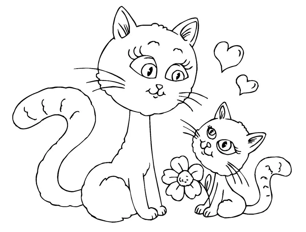 Cat for colouring