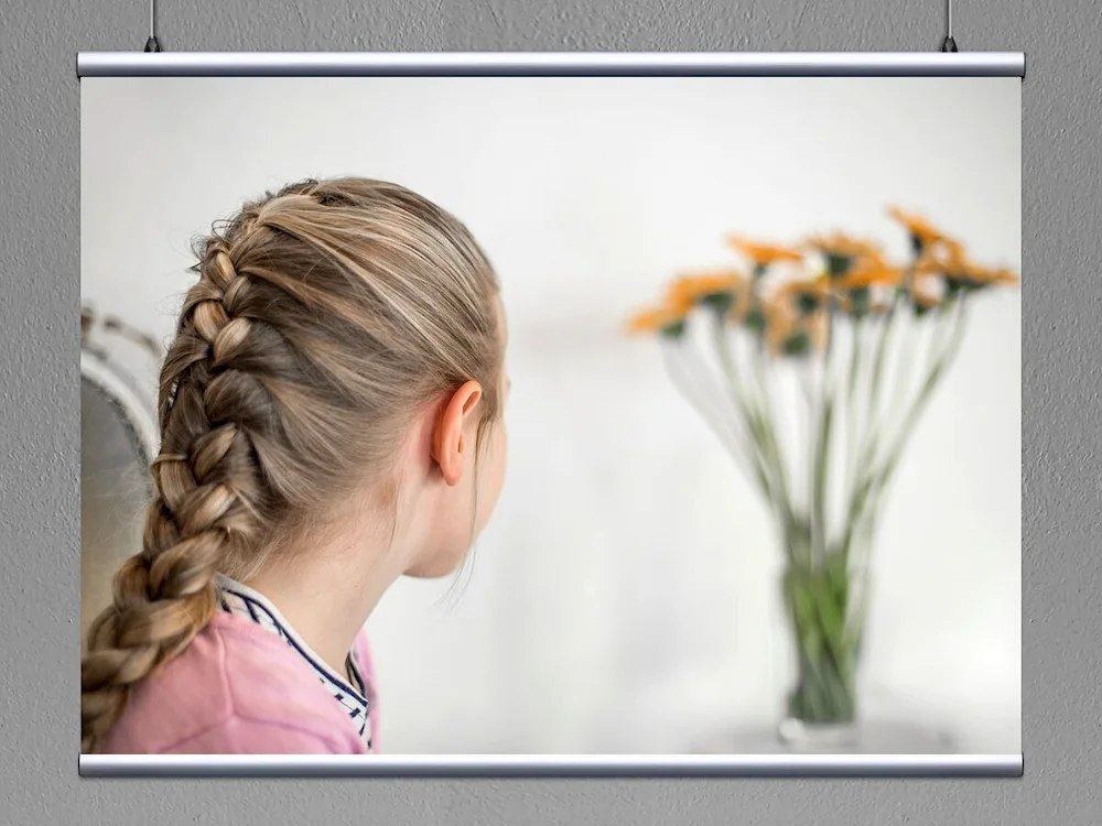 Children's hairstyles with plaiting