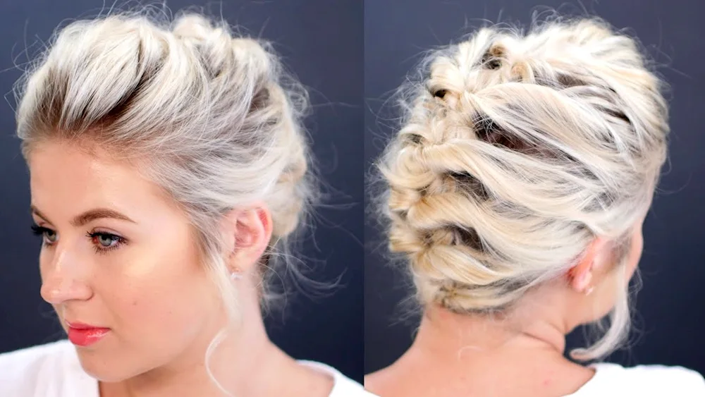Braids on short hair