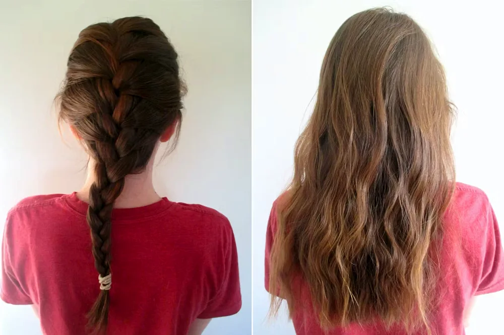 Braid overnight hairstyle