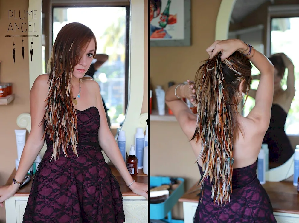Feather plaits
