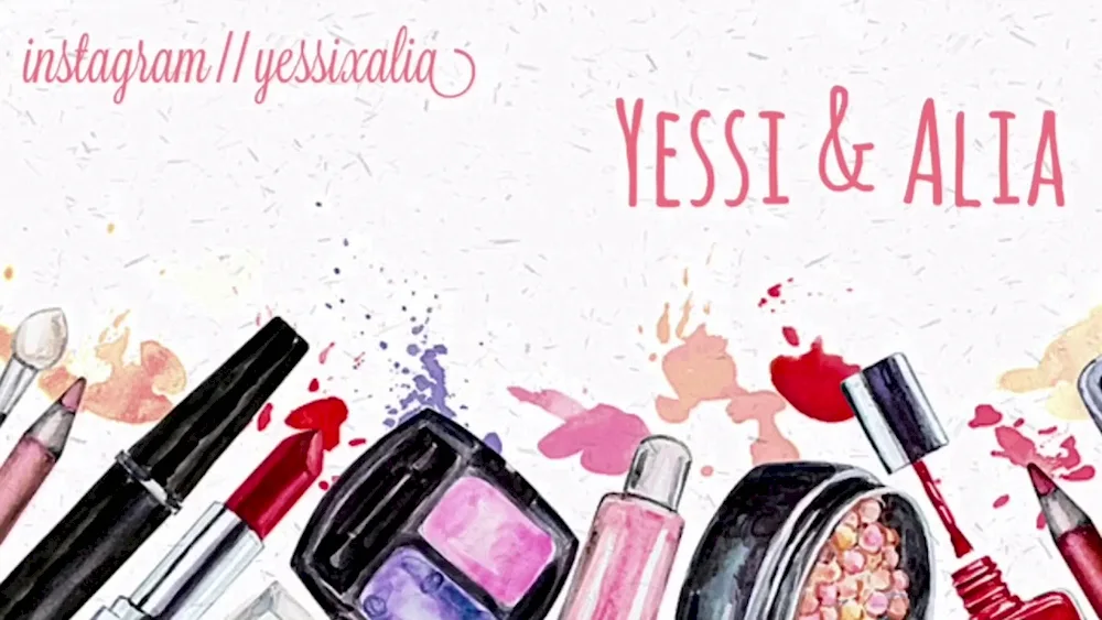 Cosmetics watercolour