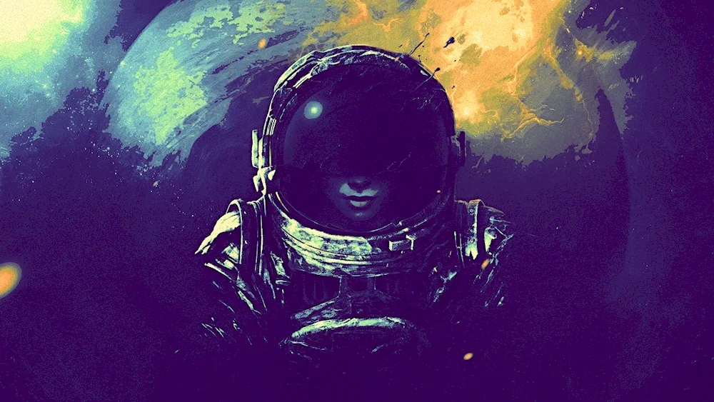 Cosmonaut art