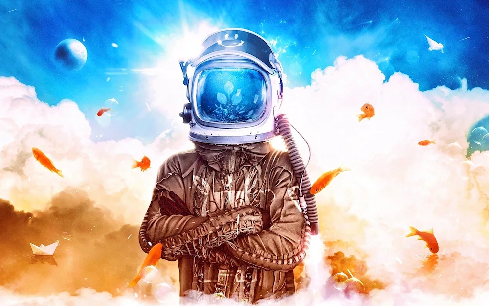 Cosmonaut art