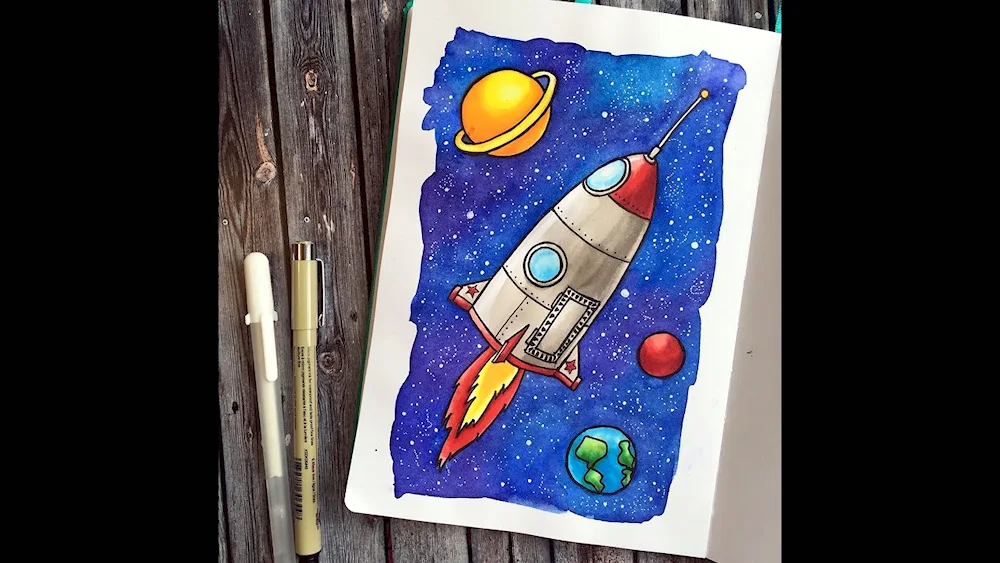 Cosmos drawing