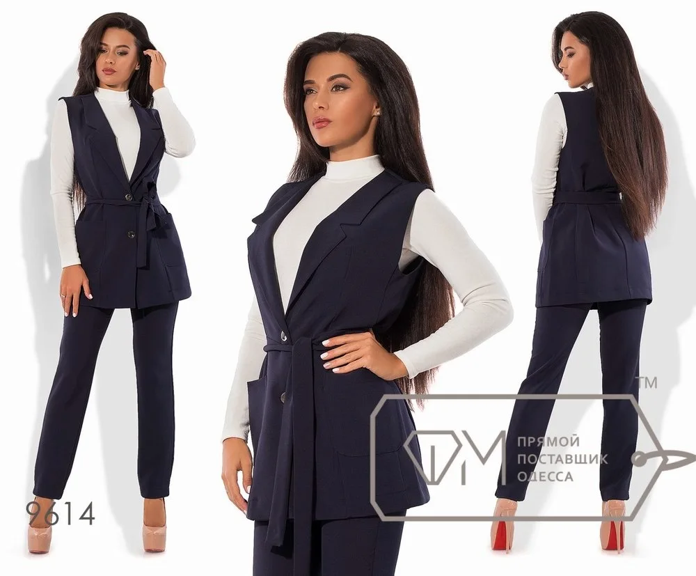 Vest and trousers suit women