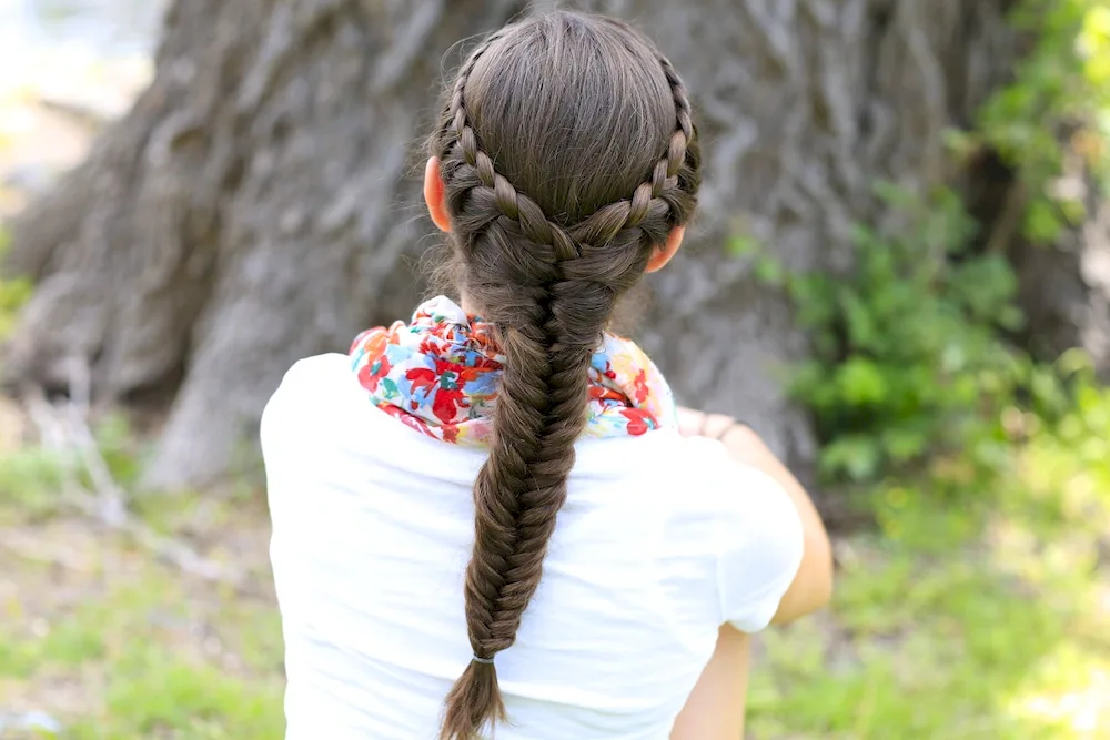 Girl with braids