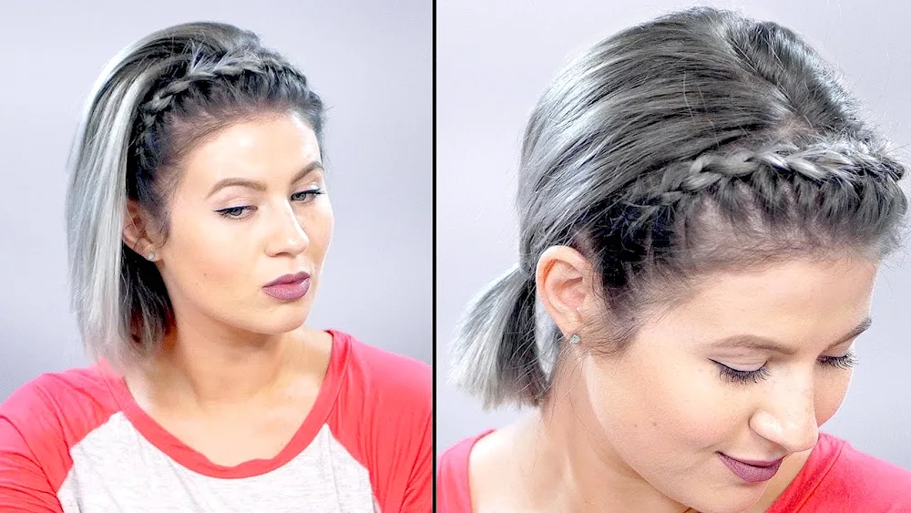 Braid hairstyles on bob