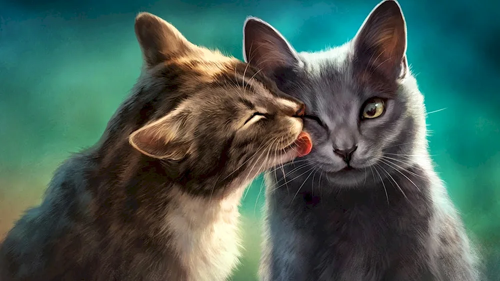 Cats in love