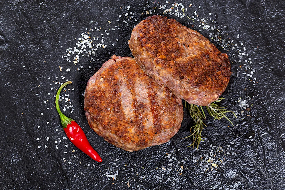 Cutlets on a plate