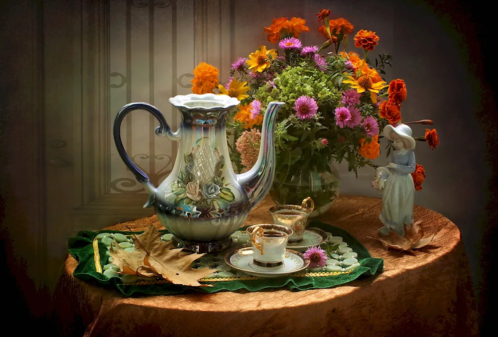 Cozy still life with food