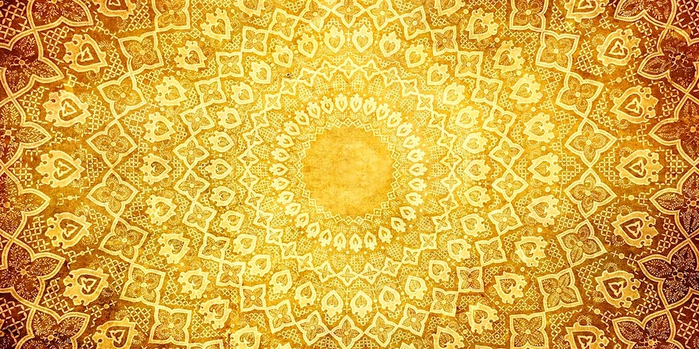 Isfahan d509- rug. Cream