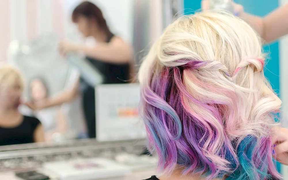 Multicolour hair colouring