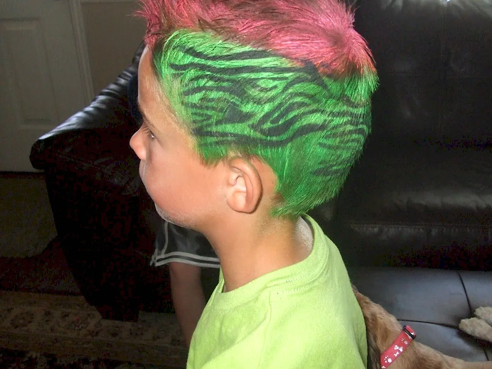 Coloured hairstyles for boys