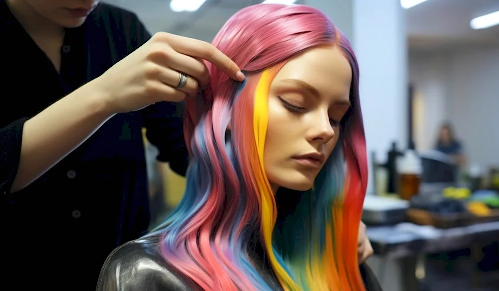 Beautiful hair colouring