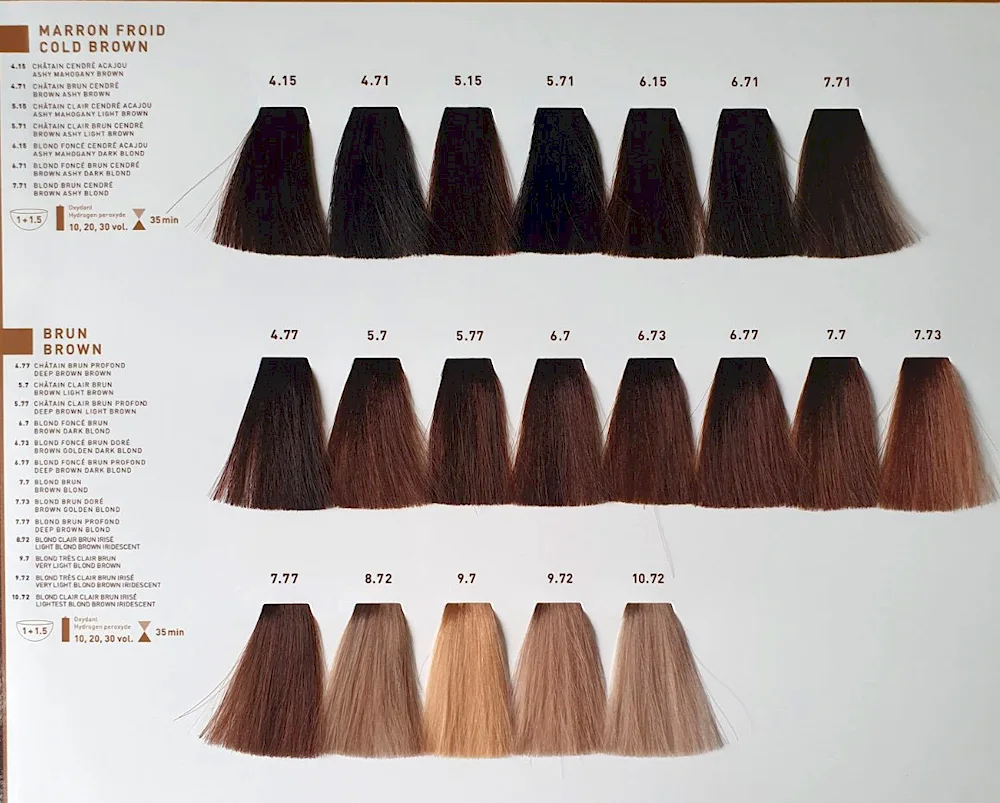 Schwarzkopf Igora colour palette