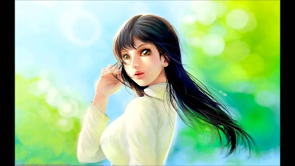 Beautiful girl art
