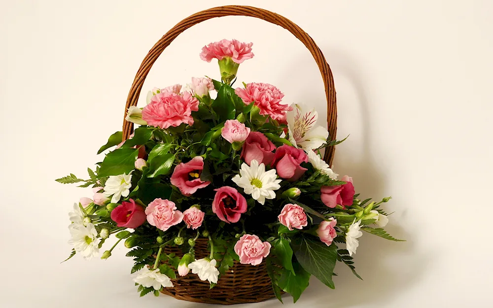 Beautiful basket of flowers