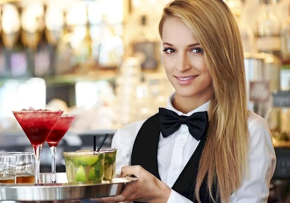 Beautiful waitress